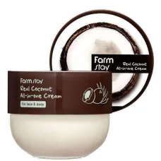 Многофункциональный крем с экстрактом кокоса для лица и тела Real Coconut All-in-One Cream 300 мл - FarmStay