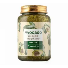 Многофункциональная ампульная сыворотка с экстрактом авокадо Avocado All-In-One Intensive Moist Ampoule 250 мл - FarmStay