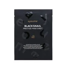 Тканевая маска с муцином черной улитки Black Snail Prestige Mask Sheet 20 мл - Ayoume