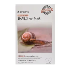 Маска тканевая с экстрактом муцина улитки Essential Up Snail Sheet Mask 25 мл - 3W Clinic