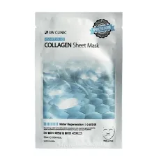 Маска тканевая с коллагеном Essential Up Collagen Sheet Mask 25 мл - 3W Clinic
