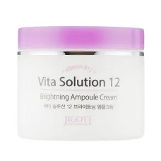 Осветляющий ампульный крем для лица Vita Solution 12 Brightening Ampoule Cream 100 мл - Jigott