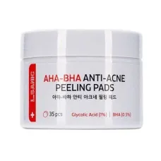 Диски отшелушивающие с AHA и BHA кислотами против несовершенств кожи Aha-Bha Anti-Acne Peeling Pads - LSanic