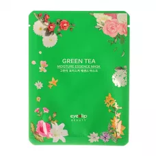 Тканевая маска для лица с зеленым чаем Green Tea Moisture Essence Mask 25 мл - Eyenlip