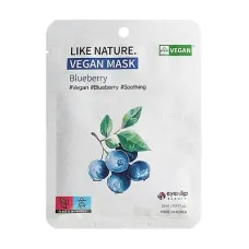 Маска тканевая с экстрактом черники Like Nature Vegan Mask Pack # Blueberry 25 мл - Eyenlip