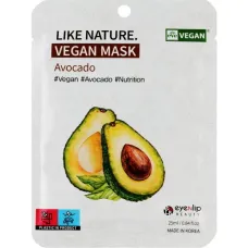 Маска тканевая с экстрактом авокадо Like Nature Vegan Mask Pack # Avocado 25 мл - Eyenlip