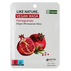 Маска тканевая с экстрактом граната Like Nature Vegan Mask Pack # Pomegranate 25 мл - Eyenlip