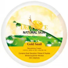 Питательный крем для лица и тела с золотом и муцином улитки Natural Skin Gold Snail Nourishing Cream 100 гр - Deoproce