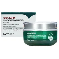 Регенерирующий крем с центеллой азиатской Cica Farm Regenerating Solution Cream 50 мл - FarmStay