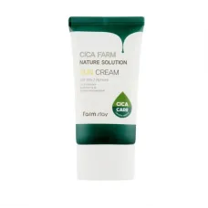 Крем солнцезащитный восстанавливающий Cica Farm Nature Solution Sun Cream SPF50+/PA+++, 50 гр - FarmStay