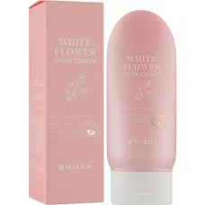 Крем для лица осветляющий на основе цветочных экстрактов White Flower Snow Cream 150 мл - Mizon