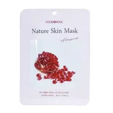 Тканевая маска с экстрактом граната Pomegranate Nature Skin Mask 23 мл - FoodaHolic