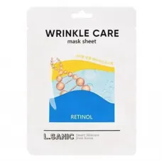 Омолаживающая тканевая маска с ретинолом Retinol Wrinkle Care Mask Sheet 25 мл - LSanic