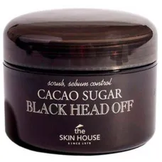Скраб для лица с сахаром и какао CACAO SUGAR BLACK HEAD OUT 50 гр - The Skin House