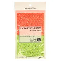 Скруббер для мытья посуды набор (24 х 20) SILVER ACRYLIC SCRUBBER 2 шт Sung Bo Cleamy