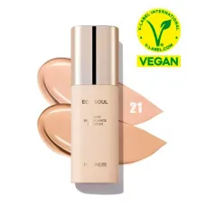 Крем ББ для лица веганский Eco Soul Vegan Skin Balance BB Cream 21 light beige 50 мл - The Saem