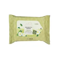 Салфетки для лица очищающие влажные Healing Tea Garden Greentea Cleansing Tissue The Saem