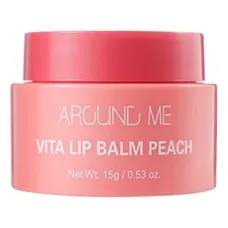 Бальзам для губ витаминный с экстрактом персика Around Me Vita Lip Balm Peach 15 гр - Welcos