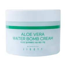 Крем для лица успокаивающий с алоэ Aloe Vera Water bomb Cream 150 мл - Jigott