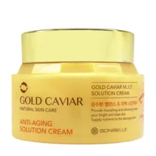 Крем для лица антивозрастной с экстрактом икры Gold caviar anti-aging solution cream 80 мл - Enough