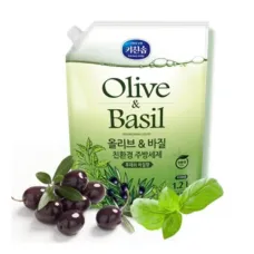 Средство для мытья посуды Olive&Basil Dishwashing Detergent 1.2 л - Mukunghwa