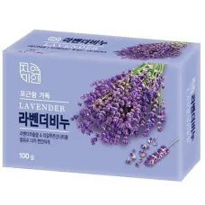 Мыло туалетное с экстрактом лаванды Lavender Beauty Soap 100 гр - Mukunghwa