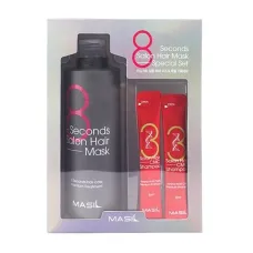 Маска для волос НАБОР 8SECONDS SALON HAIR MASK SET (350ml+8ml*2) - Masil