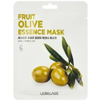 Маска для лица тканевая с экстрактом оливы FRUIT OLIVE ESSENCE MASK 25 мл Lebelage