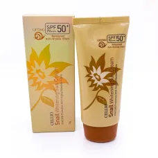 Крем для лица солнцезащитный с муцином улитки CELLIO SUN CREAM (SNAIL)