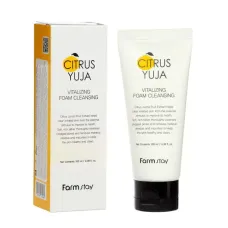 Пенка для умывания с экстрактом юдзу освежающая FarmStay Citrus Yuja Vitalizing Foam Cleansing 100 мл