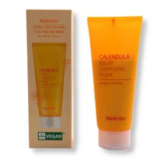 Пенка для умывания Календула FarmStay Calendula Relief Cleansing Foam, 180 мл
