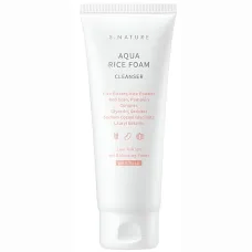 Пенка для лица очищающая с экстрактом риса S.NATURE AQUA RICE FOAM CLEANSER 160 мл