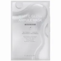 Маска тканевая для лица ампульная осветляющая S.NATURE WHITE GLOW AMPULE MASK 1 pcs, 25 мл