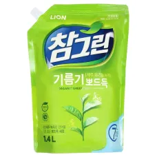 Средство для мытья посуды, овощей и фруктов Chamgreen Green Tea 1.4 л (1.45 кг) Refill