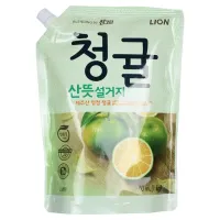 Средство для мытья посуды, овощей и фруктов Unripe Green Tangerine by Chamgreen 1 кг Refill