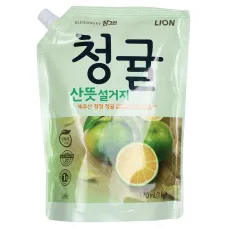 Средство для мытья посуды, овощей и фруктов Unripe Green Tangerine by Chamgreen 1 кг Refill