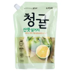 Средство для мытья посуды, овощей и фруктов Unripe Green Tangerine by Chamgreen 1,2 л Refill