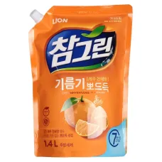 Средство для мытья посуды, овощей и фруктов Chamgreen Cheonhyehyang 1.4 л Refill