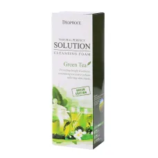 Пенка для умывания с экстрактом зеленого чая NATURAL PERFECT SOLUTION CLEANSING FOAM GREENTEA 170 гр