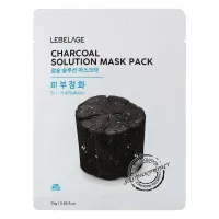 Маска тканевая LEBELAGE CHARCOAL SOLUTION MASK 23 гр