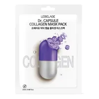 Маска для лица тканевая с коллагеном LEBELAGE Dr. CAPSULE COLLAGEN MASK PACK