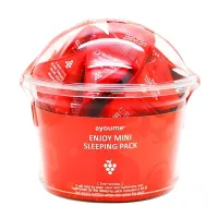 Маска для лица ночная антивозрастная Ayoume Enjoy Mini Sleeping Pack НАБОР (set 200 шт*3 гр)