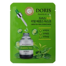 Маска на тканевой основе DORIS GREEN TEA REAL ESSENCE MASK, 25 мл