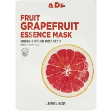 Маска для лица тканевая с экстрактом грейпфрута LEBELAGE FRUIT GRAPEFRUIT ESSENCE MASK 25 мл
