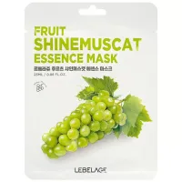 Маска для лица тканевая с экстрактом винограда LEBELAGE FRUIT SHINEMUSCAT ESSENCE MASK 25 мл
