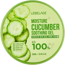 Гель для лица и тела универсальный с огурцом LEBELAGE MOISTURE CUCUMBER SOOTHING GEL 300 мл