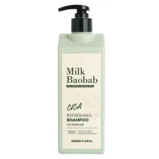 Шампунь для волос освежающий с центеллой азиатской MilkBaobab Cica Refreshing Shampoo 500 мл