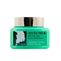 Крем для лица успокаивающий с экстрактами центеллы и чайного дерева DR.CELLIO BUSAN CICA TEATREE SOOTHING CREAM, 75 мл