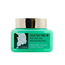 Крем для лица успокаивающий с экстрактами центеллы и чайного дерева DR.CELLIO BUSAN CICA TEATREE SOOTHING CREAM, 75 мл