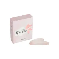 Массажер ГУАША для лица (кварц розовый)